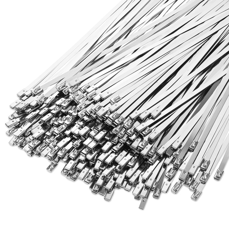 500 Pcs Metal Zip Ties 11.8 Inch Heavy Duty 304