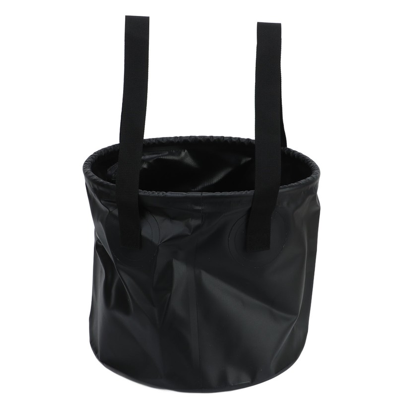 Camping Collapsible Bucket 10L Capacity Food Grade PVC Mesh Side