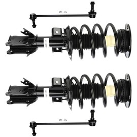 TFGCSG Struts Quick 4PCS Front Complete Strut Spring Assembly Stabilizer Bar Link Kit Fit for 2013-2018 for Ford Fusion Suspension