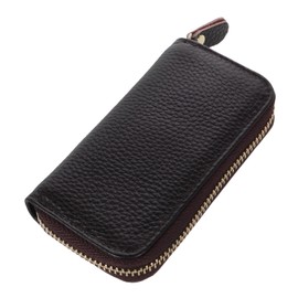 SAFIGLE Large Capacity PU Key Holder Pouch with Zipper Stylish Card Case Wallet for Women Multi Functional Car Key Organizer for Home and