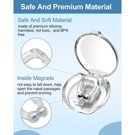 6Pcs MYMULIKE Anti Schnarchgerät: Stoppen Sie das Schnarchen, wiederverwendbare Nasen Vent Dilator Soft Silikon Vents verbessern Ihren Schlaf und atmen Sie frei die unverzichtbaren Nasenlöcher