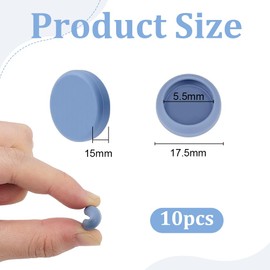 OLYCRAFT 10 Pcs Gray Button Covers for Jeans Suitable for 18mm Button TPU Button Cover Shirt Button Cover Aviod Shirt Holes for Jeans Buttons Sewing Kit Replacement for Shirts Jeans Cufflinks