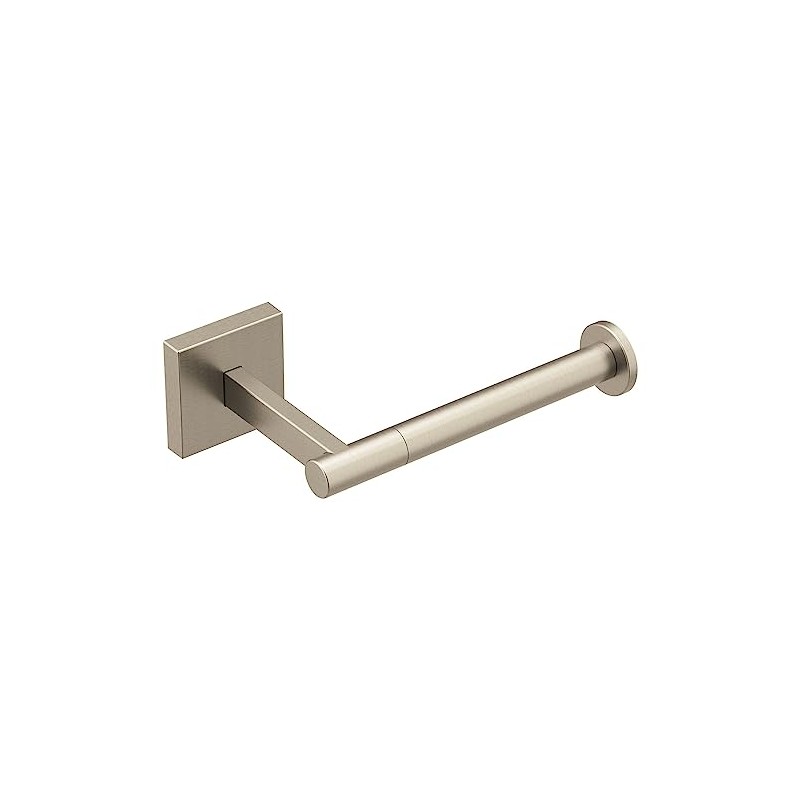 Moen Triva Brushed Nickel Single-Post Toilet Paper Holder, BP1808BN