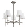 RUIYEY Dining Room Chandeliers Light - 5-Light Brushed Nickel Modern