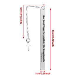 Faith Bible Verse Bookmark Gift Baptism Gift for Boy Girl Godson Goddaughter Gift First Communion Bookmark Gift for Daughter Son Religious Christian Prayer Bookmark Gift Christening Gift for Teen