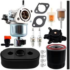 15004-0818 Carburetor Compatible with Kawasaki FS541V FR600V FS600V JD X300 X300R Replaces 15004-0822 15004-7060 15004-7053 15003-7081 15004-0827 with air filter 11013-7031 11013-7026