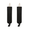 HSOFTIFY 100% Linen Plastic Bag Holder 2 Pcs with Hanging
