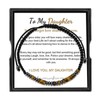 Morse Code Bracelet-To My Daughter, Graduation Back to School Gift