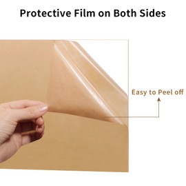 2 Pack 20" x 24" Clear Acrylic Sheets 1/8" Thick Plexiglass Acrylic Sheet Transparent Cast Acrylic Sheet for DIY Craft Projects, Signs, Display Cases - Easy to Cut with Laser, Saw or Hand Tools