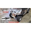 Star ev Classic Golf Cart Highly Polished Aluminum Diamond Plate