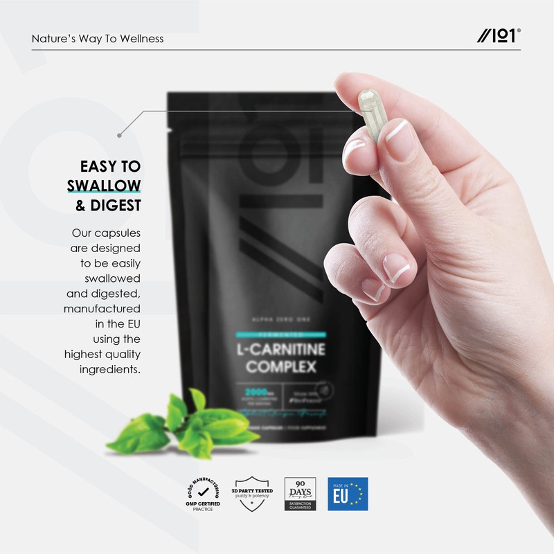 L-Carnitine 2000mg Complex with BioPerine® - Energy & Metabolism Support