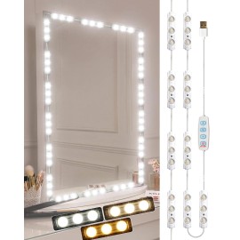 DLOMT Vanity Lights for Mirror LED Makeup Light Strip with 3 Color Temperatur...