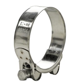 AKIHISA 140-148mm ID Range T-Bolt Hose Clamp,2 Pack 304 Stainless Steel Heavy Duty Pipe Clamps 5.51 to 5.83 Inch…