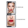 YTZJ Direct Compact Vanity Mirror for Men, Black, Travel Makeup