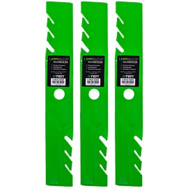 8TEN LawnRAZOR Blade Set for Exmark Lazer Z S-Series Turf Tracer 48 Inch Deck 103-6396 (Toothed) 3 Pack