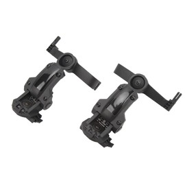 Arc Helmet Rail Adapter,ARC Rail Adapter Accessories Multi Angle Rotation Helmet Rail Adapter Headphone Mount(Black)
