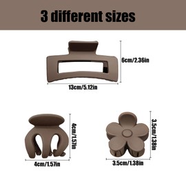 9Pcs Acrylic Hair Clip,Large Hair Clips for Thick Hair,Acrylic Shark Clips, Advanced Sense Clip,Durable Non-slip Claw Clip, Hair Clip Hair Accessories,Ladies and Girls Gifts(3 Styles,3 Colors)