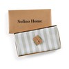 Solino Home Stripe Linen Tablecloth – 100% Pure Linen Sage