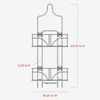 Zenna Home Hanging Shower Caddy for Handheld Shower Heads, Over