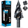 Four Spiral Flute M35 Step Drill Bit Set 1/8"-1"(9 Sizes),