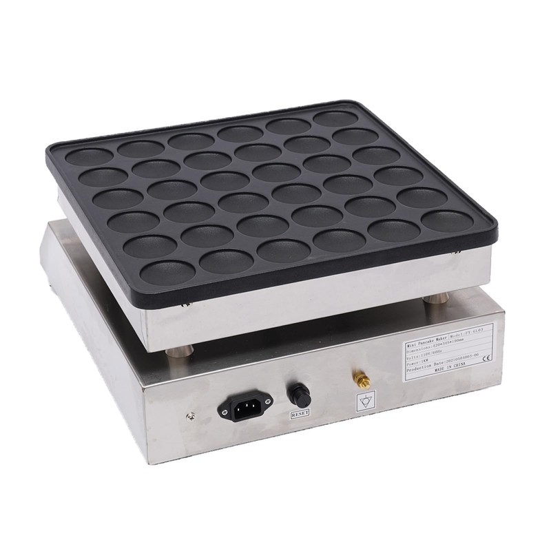 110V 36 Holes Mini Dutch Pancakes Maker 1000W Commercial Muffin