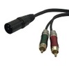 MMNNE Dual RCA to XLR Male Y Splitter Patch Cable,