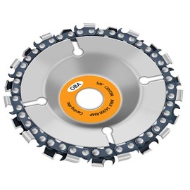 OBA Wood Carving Disc Stump Remover Stump Grinder for 4'' or 4"-1/2" Angle Grinder, Chainsaw disc Grinding Wheel 5/8' Arbor, Shaping and Cutting Disk