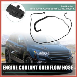ACROPIX Engine Coolant Overflow Hose for Ford Escape 1.6L 2013-2016 for Ford Transit Connect 1.6L Radiator Hose BV6Z-8B081-A BV6Z-8B081-B GV6Z-8B081-K Car Parts