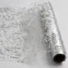 2 x Silver Table Runner 275cm, 28cm Width Hollow Metallic