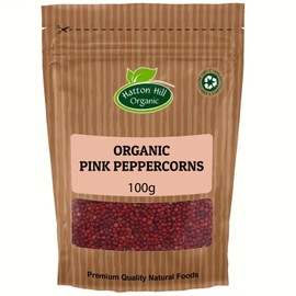 Organic Pink Peppercorns 100g by Hatton Hill Organic