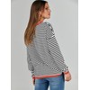 ANRABESS Womens Striped Sweaters Long Sleeve Top Crewneck Color Block