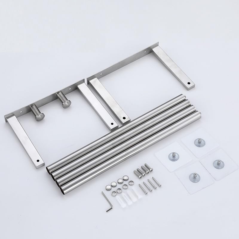Bathroom Towel Rack for Rolled Towels, Wall Mounted Towel Storage