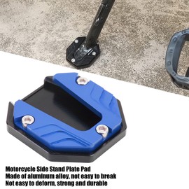 Kickstand Pad Extender, Universal High Strength Wear Resistant Motorcycle Side Stand Plate Pad for Outdoor Surface(Blue)