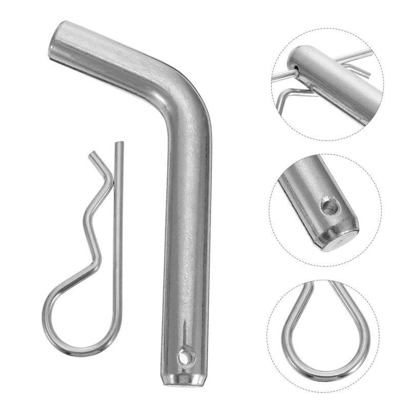 Zerodeko 2pcs Trailer Lock Pin Coated Hitch Pin with Treatment