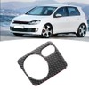 Qiilu Headlight Switch Frame, Carbon Headlight Switch Panel Cover Trim
