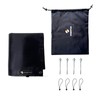 SHADEPLUS RV Awning Shade Screen Without Zipper 8'x17'3'',Black Mesh RV