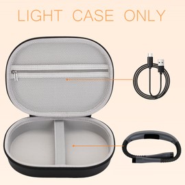 stukcaze Reading Light Case for Glocusent LITOM LEDGLE TSINGREE Neck Light, Book Light Case for Reading in Bed, Portable Reading Light Storage Case for Home travel