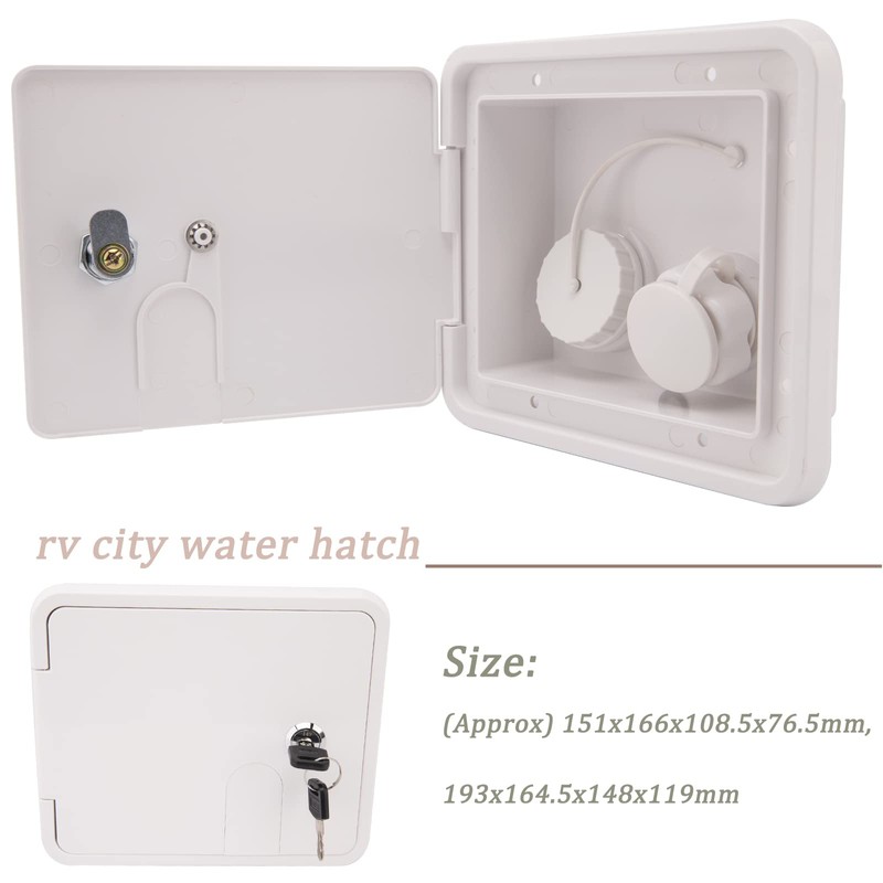 Gravity/City Water Inlet Hatch, White Gravity City Water Hatch Fill