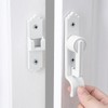 2 Packs 180 Degree White Barn Door Lock, Flip Gate
