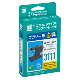 ECI-BR3111C ECI-BR3111C Remanufactured Ink for Brother Cyan Remaining Level Indicator