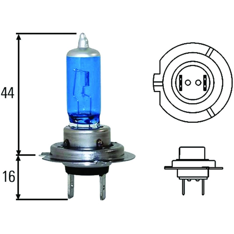 Hella H71070307 Optilux XB Series H7 Xenon White Halogen Bulbs,