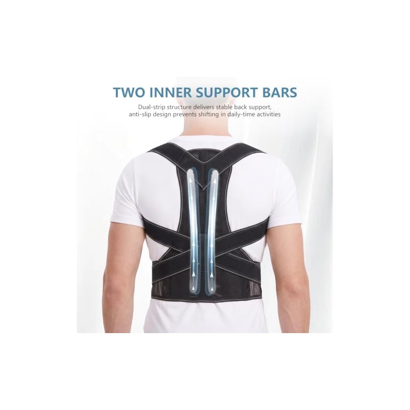 Posture Corrector Men Women, Back Brace Upper Back Support Belt