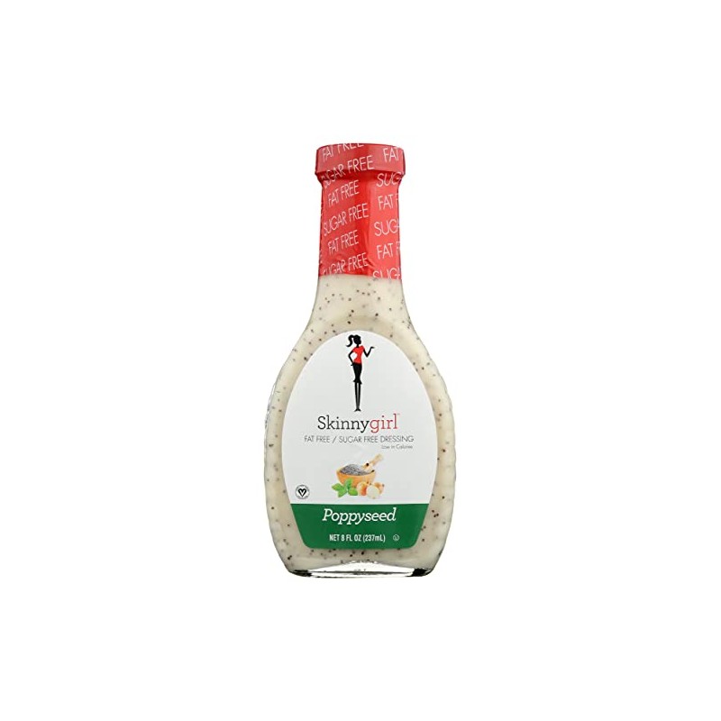 Skinny Girl Poppyseed Dressing, Fat Free, 8 Ounces (Pack Of