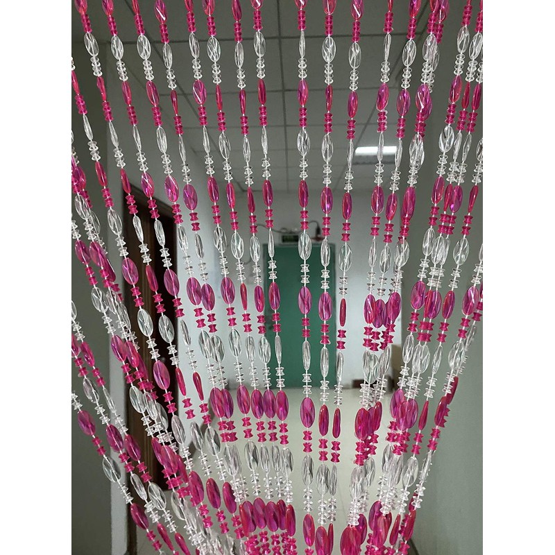 ZiDeTang Acrylic Beaded Door Curtain Décor Tassel Room Divider Curtain