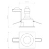 Astro Minima Square Fixed IP65 Bathroom Downlight - IP65 Rated