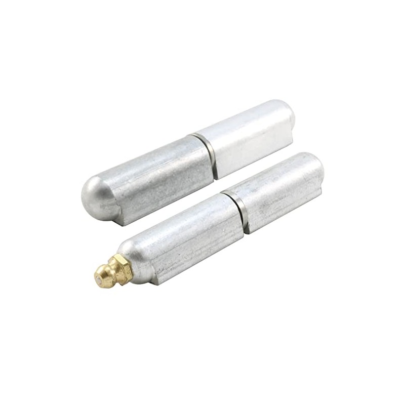 2pcs/Pack of Premium 6" Aluminium Weldable Bullet Hinges with Fixed