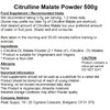 Citrulline Malate Powder 500g - 2 to 1 Ratio -