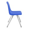 FDP 14" School Stack Chair, Stacking Student Seat with Chromed