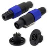 Speakon NL4FC，GELRHONR NL4 Connector Round Speaker Plug Twist Lock 4