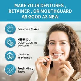 Retainer Cleaner, Aligner and Retainer Cleaner, Invisalign Foam Cleaner Clear Retainer Foam, Invisalign Whitening Foam, Denture Cleaner, Dental Appliance Cleaner 60ml. (1 pack)